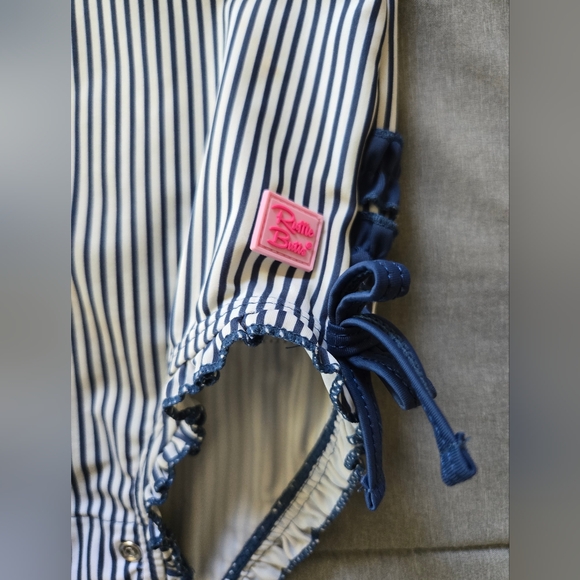 Rufflebutts Toddler Girl 2T Seersucker Swimsuit - Picture 4 of 6